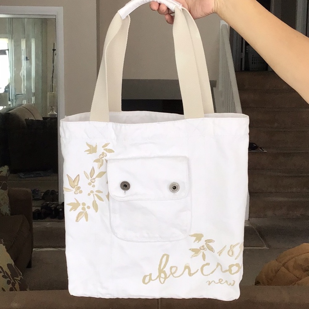 Abercrombie Tote Bag - White